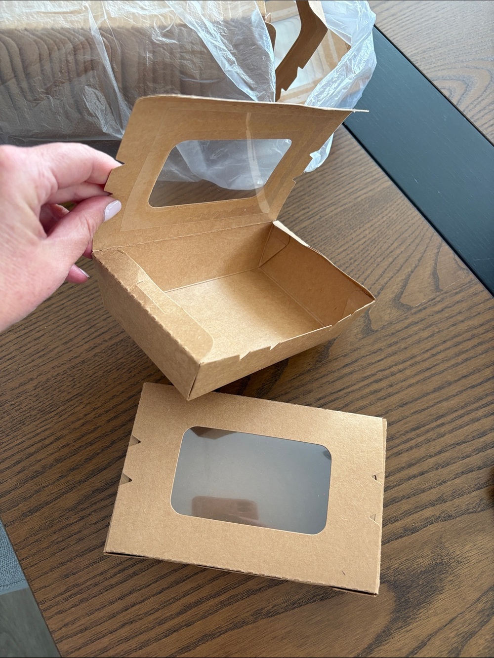 Brown Kraft Windowed Gift Box - Pack of 60